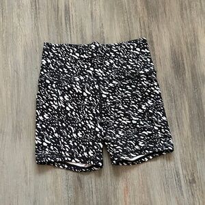 Athleta Black and White Athletic Shorts